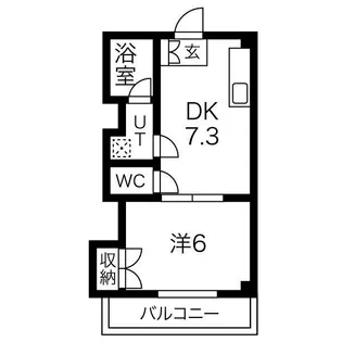 ハウスタケウラ【4階】の間取り