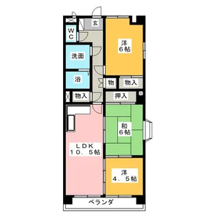 レジデンスエーワン【7階】の間取り