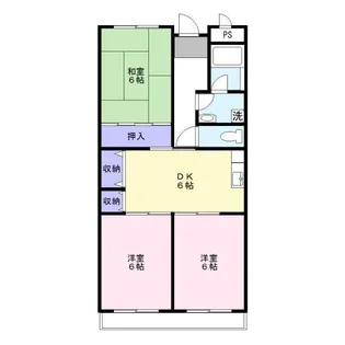 マンション亨【3階】の間取り