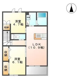 愛知県瀬戸市若宮町3【アパート】の間取り