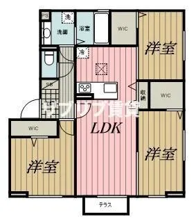 D-ROOM若草【1階】の間取り