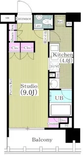 イクサージュ目黒【3階】の間取り