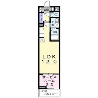 愛媛県四国中央市寒川町【アパート】の間取り