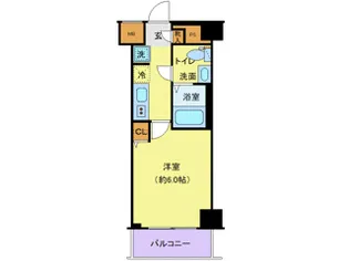 ジェノヴィアお花茶屋IIスカイガーデン【6階】の間取り