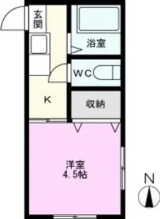 ボヌール東越谷【2階】の間取り