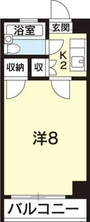 シャトル福島北【4階】の間取り