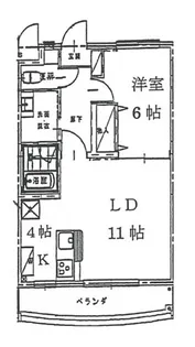 ローレルコート西川原【1階】の間取り