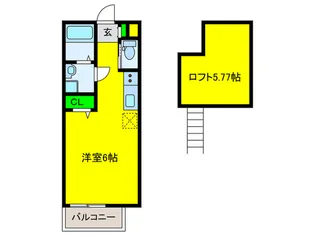 ヒルズ東雲A棟【2階】の間取り