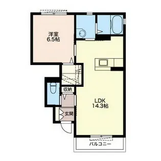 シャーメゾンR&Y D【1階】の間取り