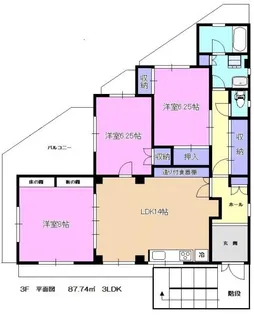 和ヶ原ビル【3階】の間取り