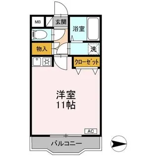 クリスタル甲府善光寺【2階】の間取り