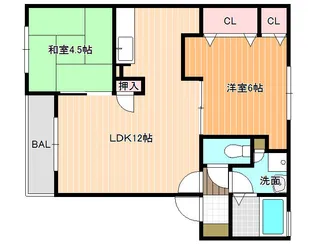 メゾンボヌール【1階】の間取り