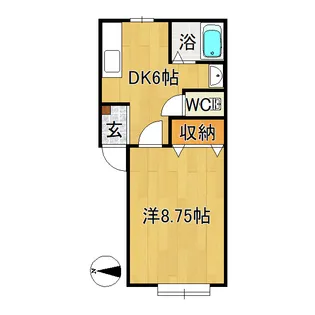 ビジュアルコート A【2階】の間取り