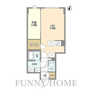 東京都世田谷区代沢1【マンション】の間取り