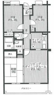オーキッドレジデンス港北綱島イースト【2階】の間取り