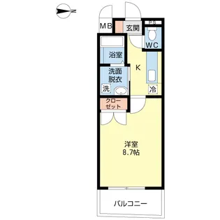 エクセレント一葉【1階】の間取り
