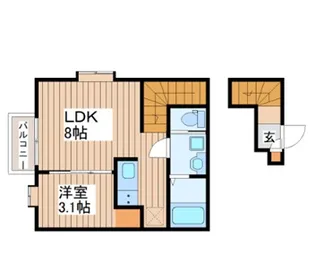 LibraCout根岸町【2階】の間取り