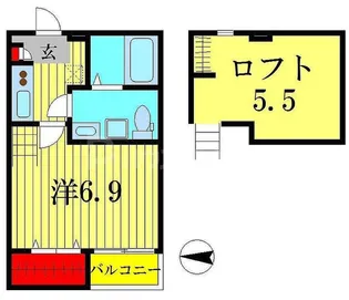 ドルフ柏【2階】の間取り