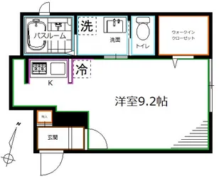 東京都杉並区和田1【アパート】の間取り