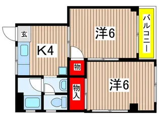 前田第2マンション【1階】の間取り