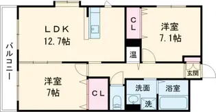 フレンド幸【4階】の間取り
