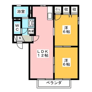 ファミーユA【2階】の間取り