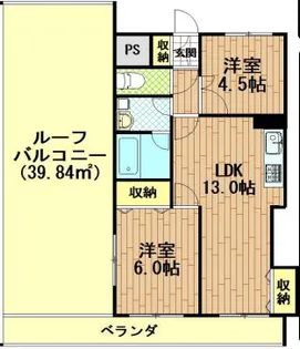 ライオンズマンション上北沢第二【4階】の間取り
