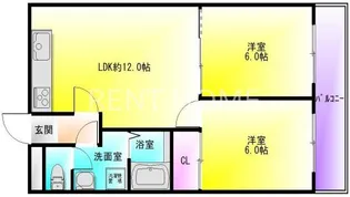 寿緑ヶ丘マンション【1階】の間取り