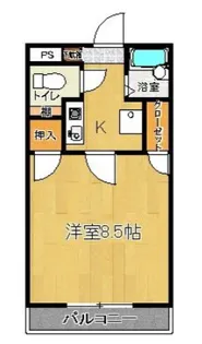 1Kの間取り画像