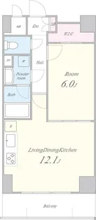 NEU CLAIR(ノイ クレール)【6階】の間取り