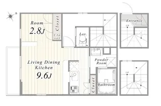 CITY COURT 四谷坂町【3階】の間取り