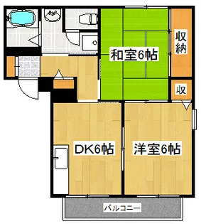 神奈川県横浜市港北区箕輪町3【アパート】の間取り