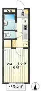 東京都府中市府中町3【アパート】の間取り