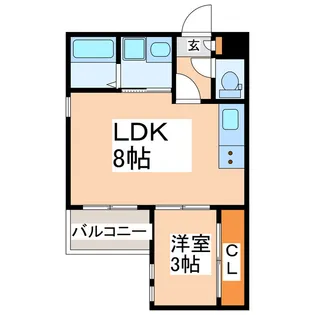 R-smart本妙寺【3階】の間取り