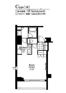 フレンシア外苑西【6階】の間取り