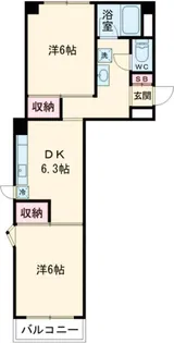 グランシャリオ中馬込【2階】の間取り