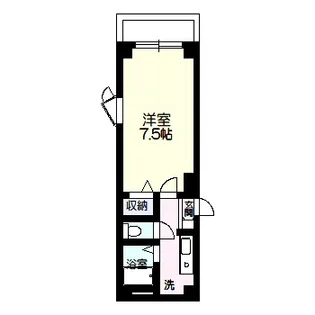 サンローゼ松山【1階】の間取り