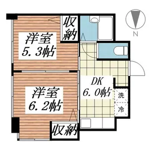リッツコート宮町【4階】の間取り