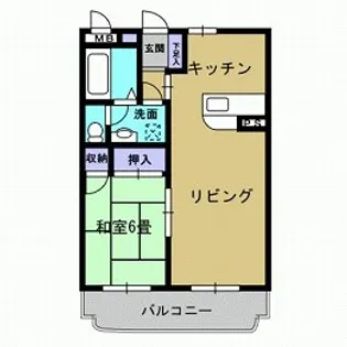 エンゼルタウン宝石【2階】の間取り
