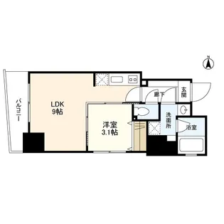 ミュプレ恵比寿【11階】の間取り