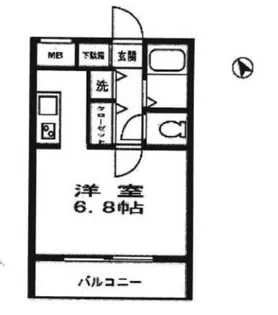 ステージファースト池袋【4階】の間取り