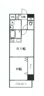 コルテ浅草寿【11階】の間取り