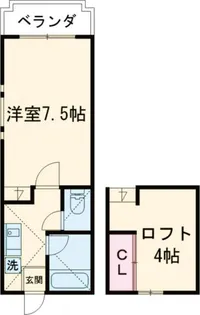 東京都江戸川区上篠崎1【アパート】の間取り