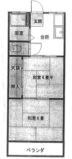 河上マンション【3階】の間取り