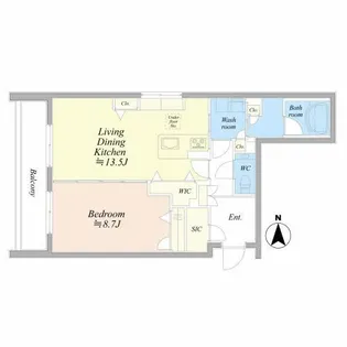 ShaMaison UNODOSTRES【3階】の間取り