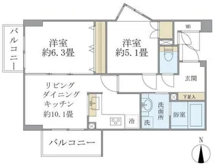 KDXレジデンス杉並方南町【1階】の間取り