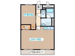 メゾンドール貴富称【2階】の間取り