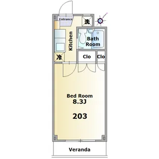 パインクレスト松波【2階】の間取り