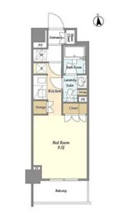 エムレジデンス中野坂上【5階】の間取り