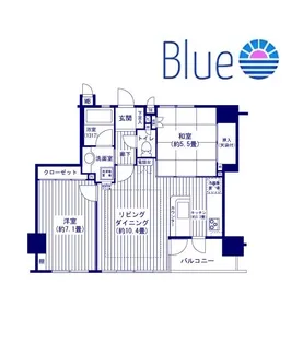 エルズ横濱【7階】の間取り